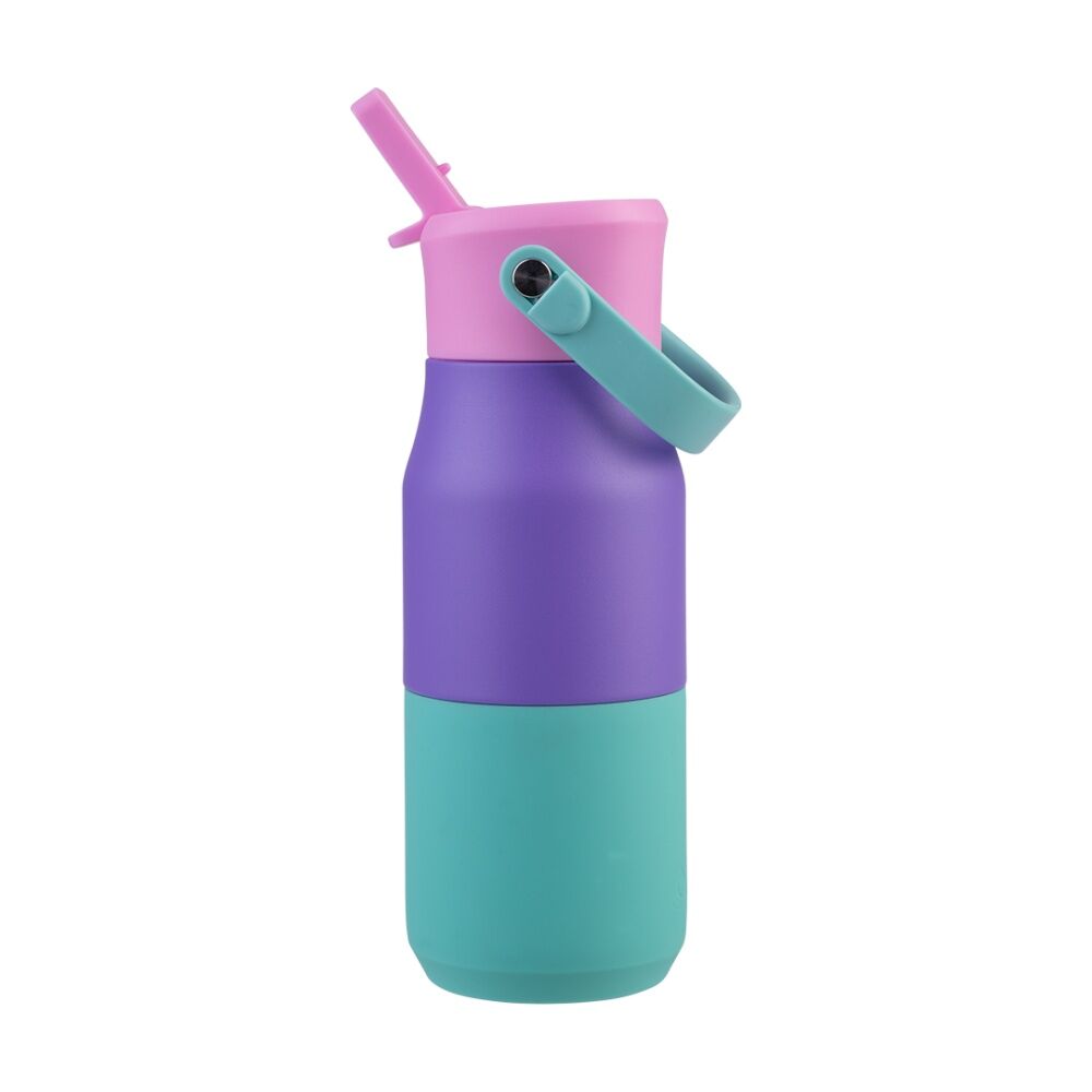 Oasis Stainless Steel Insulated Drink Bottle W/ Sipper Mermaid Purple 400ml