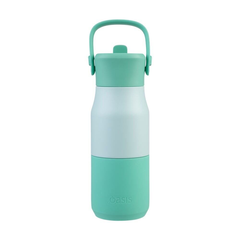 Oasis Stainless Steel Insulated Drink Bottle W/ Sipper Mint 400ml