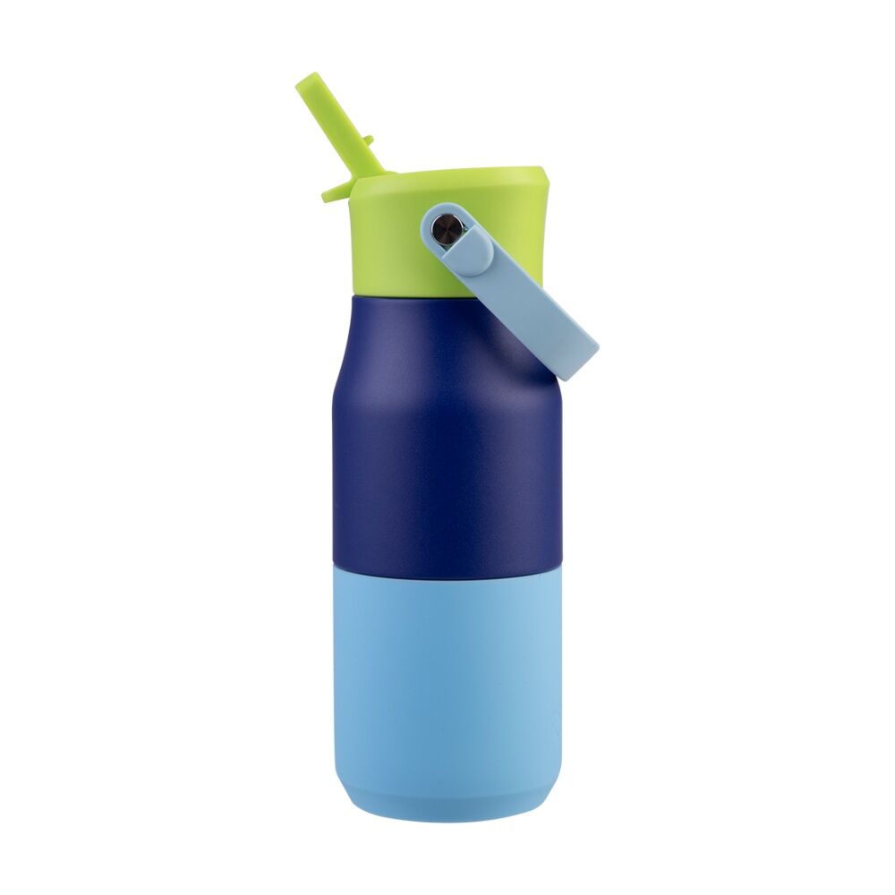 Oasis Stainless Steel Insulated Drink Bottle W/ Sipper Peacock Blue 400ml