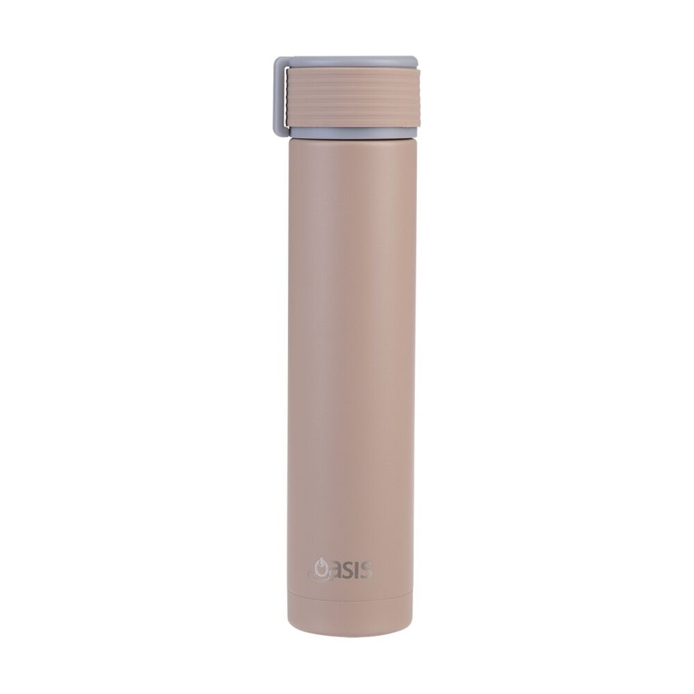 Oasis Stainless Steel Double Wall Insulated Drink Bottle Latte 250ml