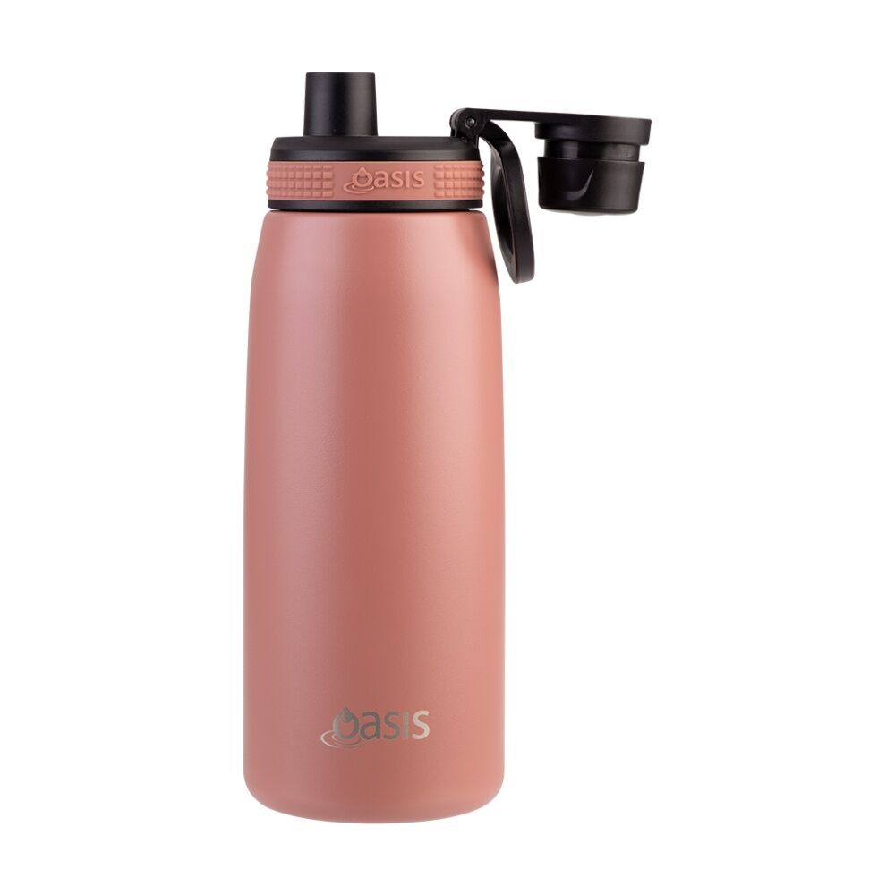 Oasis Stainless Steel Double Wall Insulated Sports Bottle Auburn 780ml