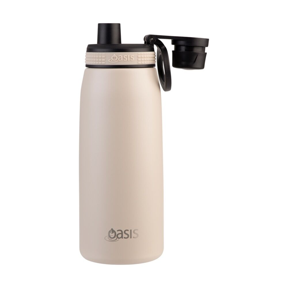Oasis Stainless Steel Double Wall Insulated Sports Bottle Oat 780ml