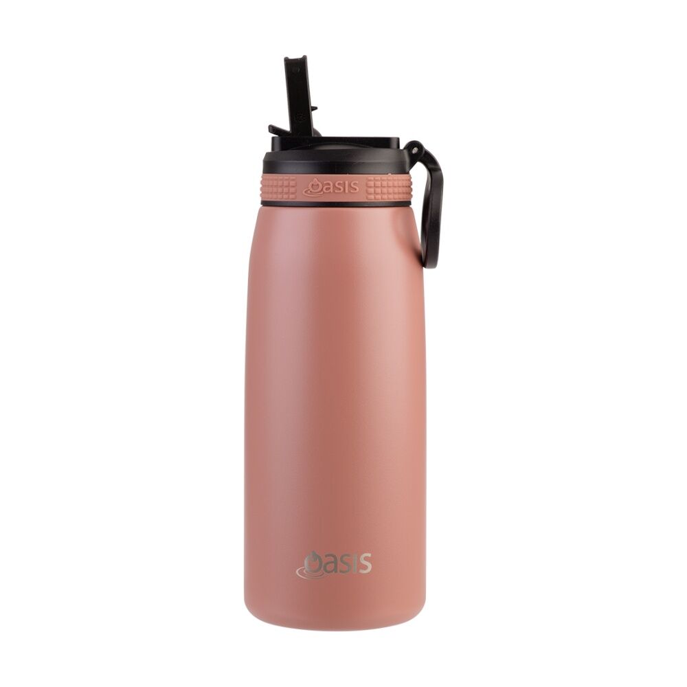 Oasis Stainless Steel Double Wall Insulated Sports Bottle Auburn 780ml