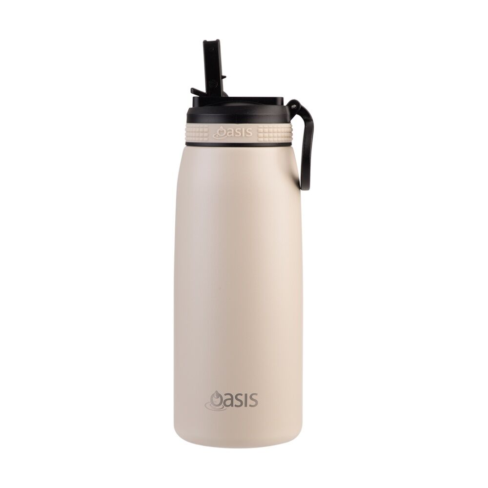 Oasis Stainless Steel Double Wall Insulated Sports Bottle Oat 780ml
