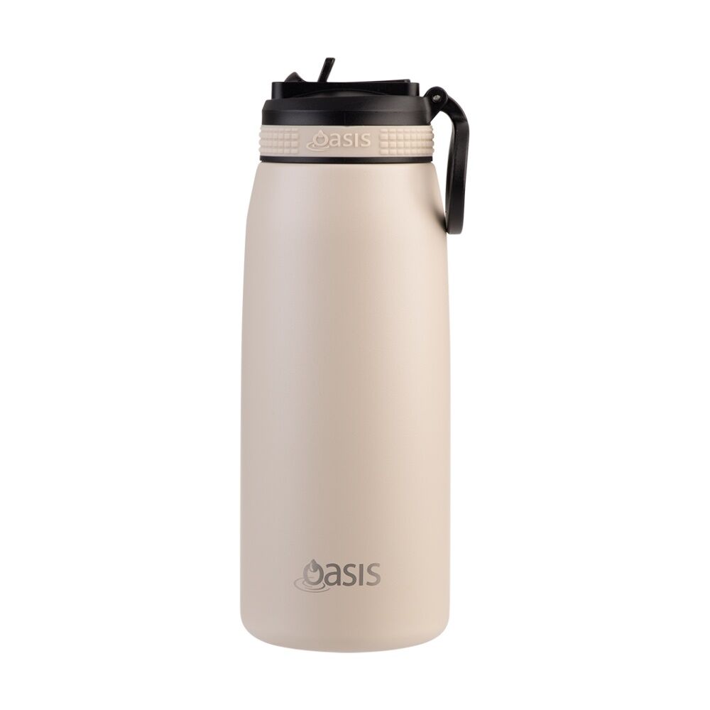 Oasis Stainless Steel Double Wall Insulated Sports Bottle Oat 780ml