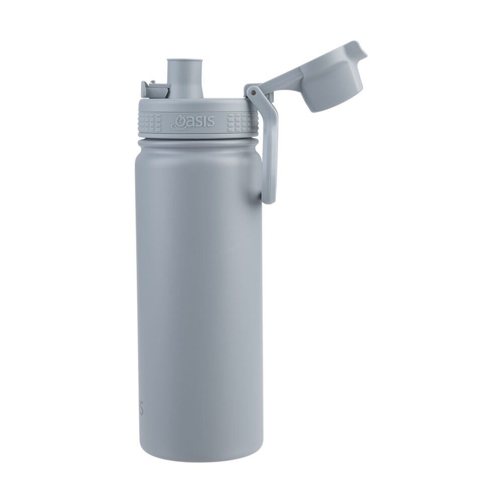 Oasis Stainless Steel Double Wall Insulated Sports Bottle Hazy Blue 550ml