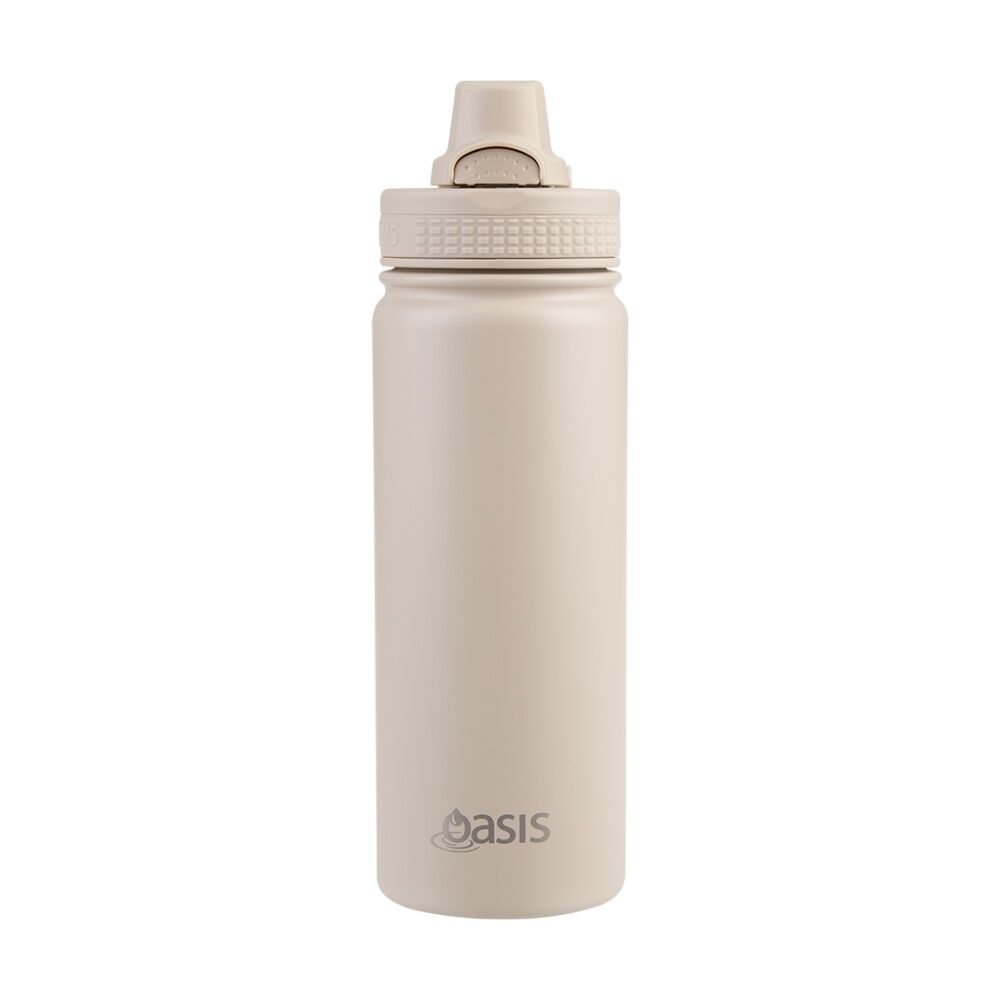 Oasis Stainless Steel Double Wall Insulated Sports Bottle Oat 550ml