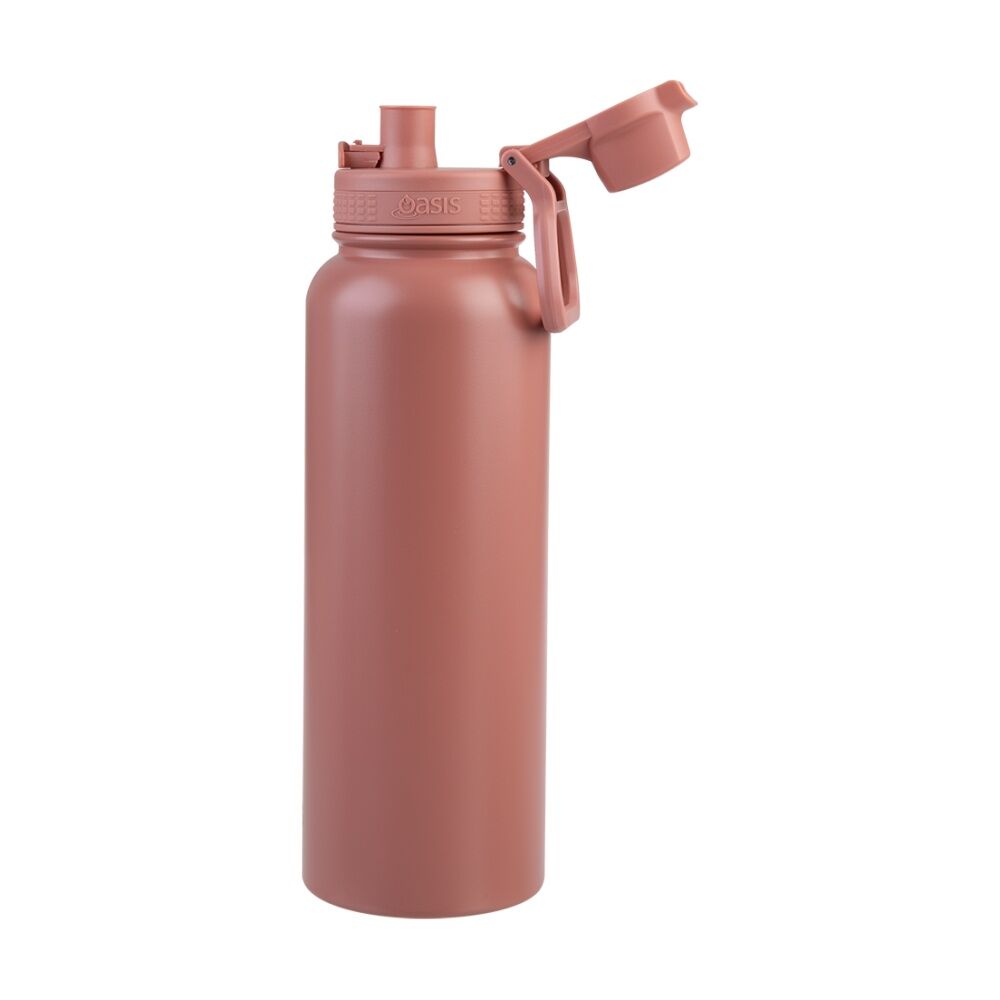 Oasis Stainless Steel Double Wall Insulated Sports Bottle Auburn 1.1L