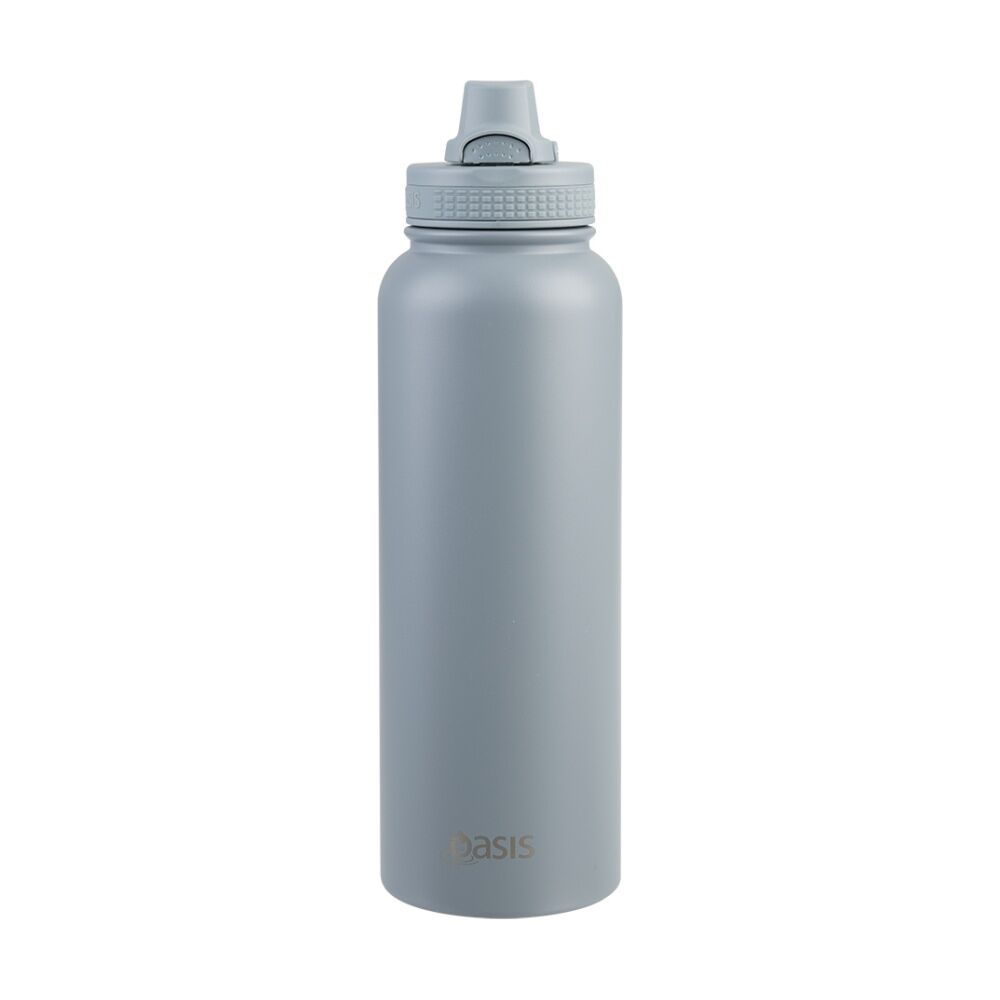 Oasis Stainless Steel Double Wall Insulated Sports Bottle Hazy Blue 1.1L