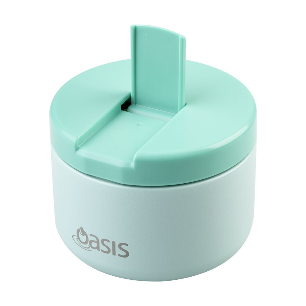Oasis Stainless Steel Double Wall Insulated Food Flask Mint 300ml