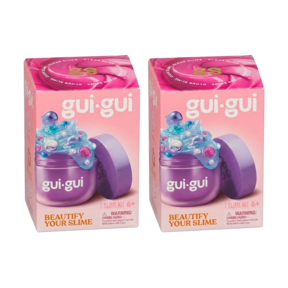 2PK Gui Gui Scented Slime Kit 4 Textures Create Collect Assorted