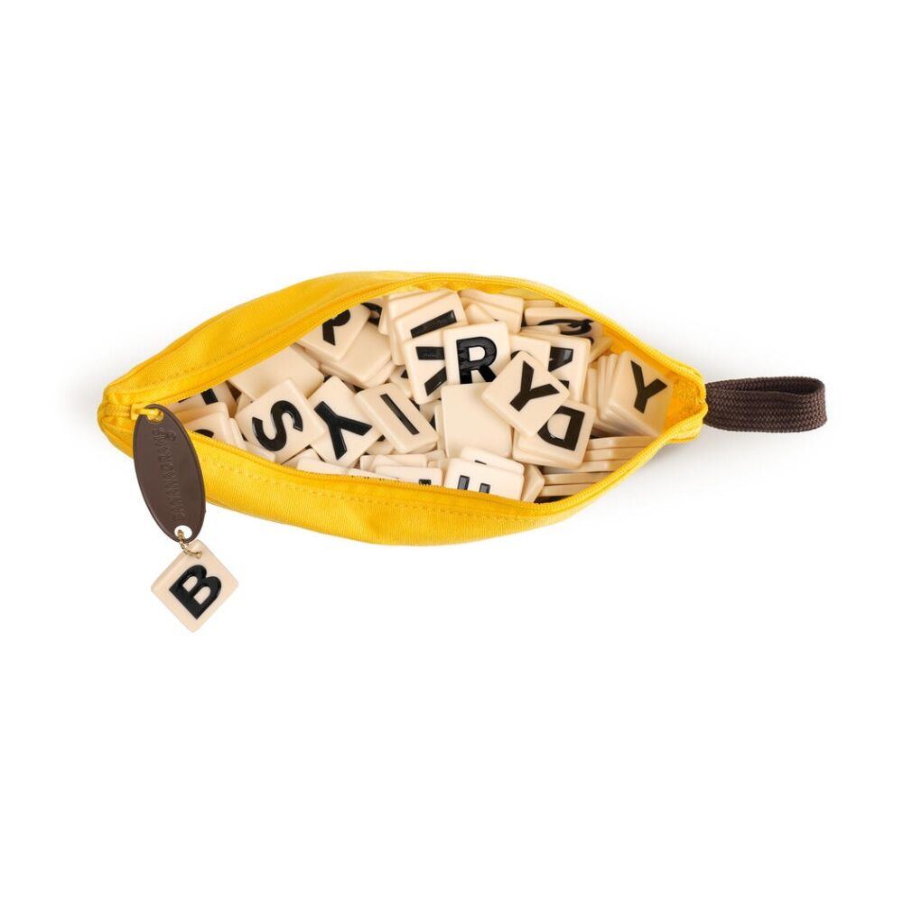 Bananagrams Big Letter Yellow Fabric Pouch Novelty Game