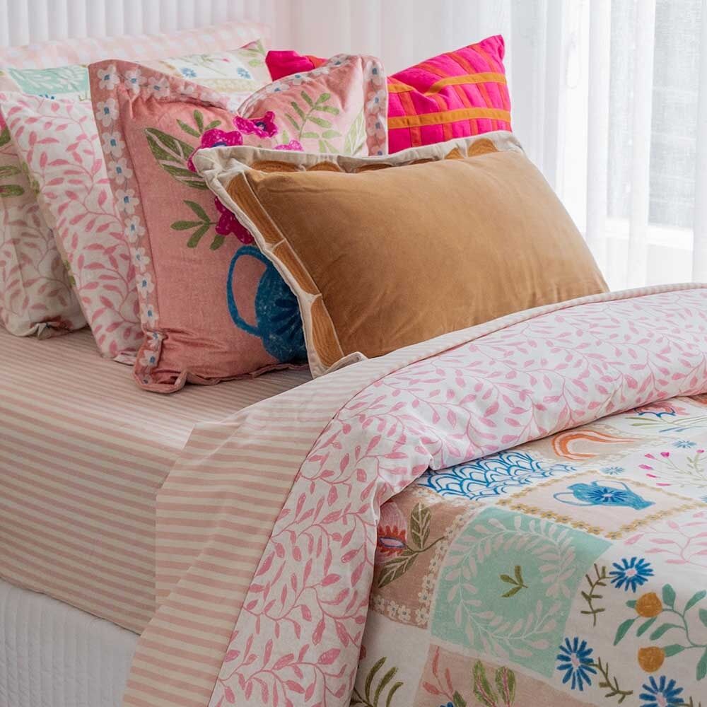 Kas Australia Coco Quilt Cover Cotton Pattern Design Multi Double