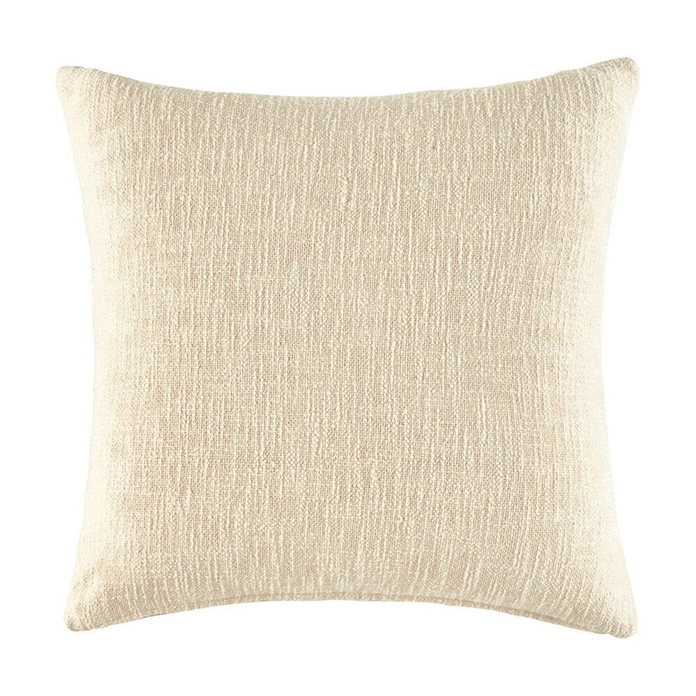 Kas Australia Cora Cushion Cotton Cover Soft Shell Natural 50x50cm