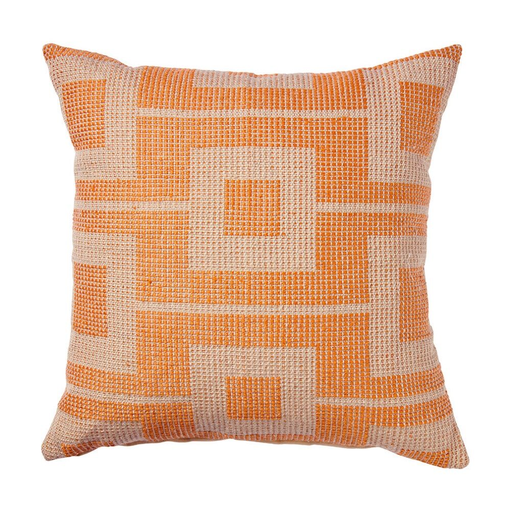 Kas Australia Billy Outdoor Cushion Weather Resist Coral 50x50cm