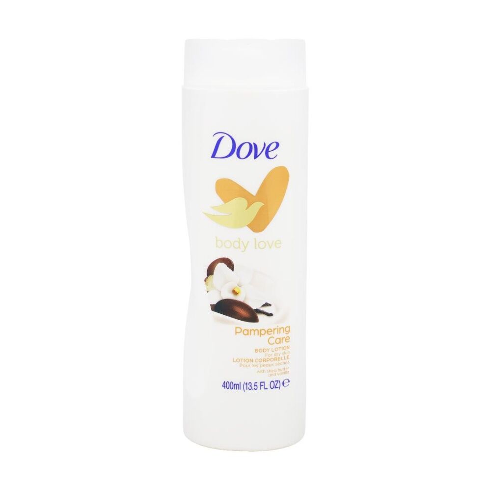 6PK Dove Body Love Lotion Moisturiser For Dry Skin Shea Butter & Vanilla 400ml