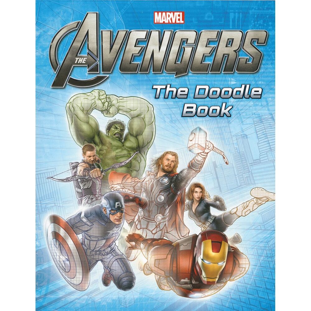 6PK Promotional Avengers The Doodle Book Marvel Superhero Creative Activity