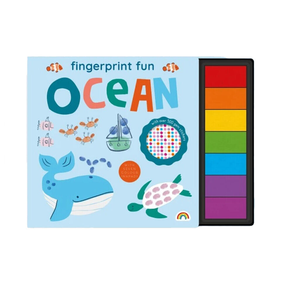 2PK Really Decent Books Fingerprint Fun Ocean Kids Activity Book 3y+
