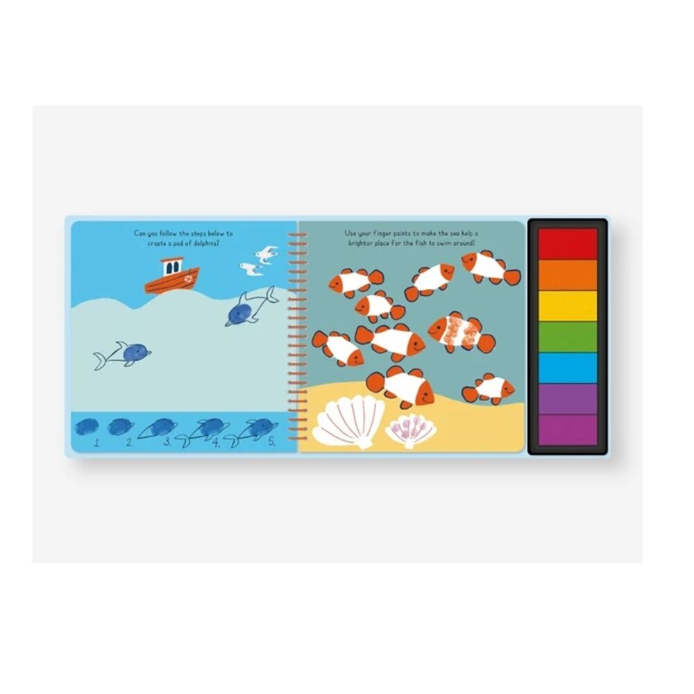 Really Decent Books Fingerprint Fun Ocean Kids Activity Book 3y+