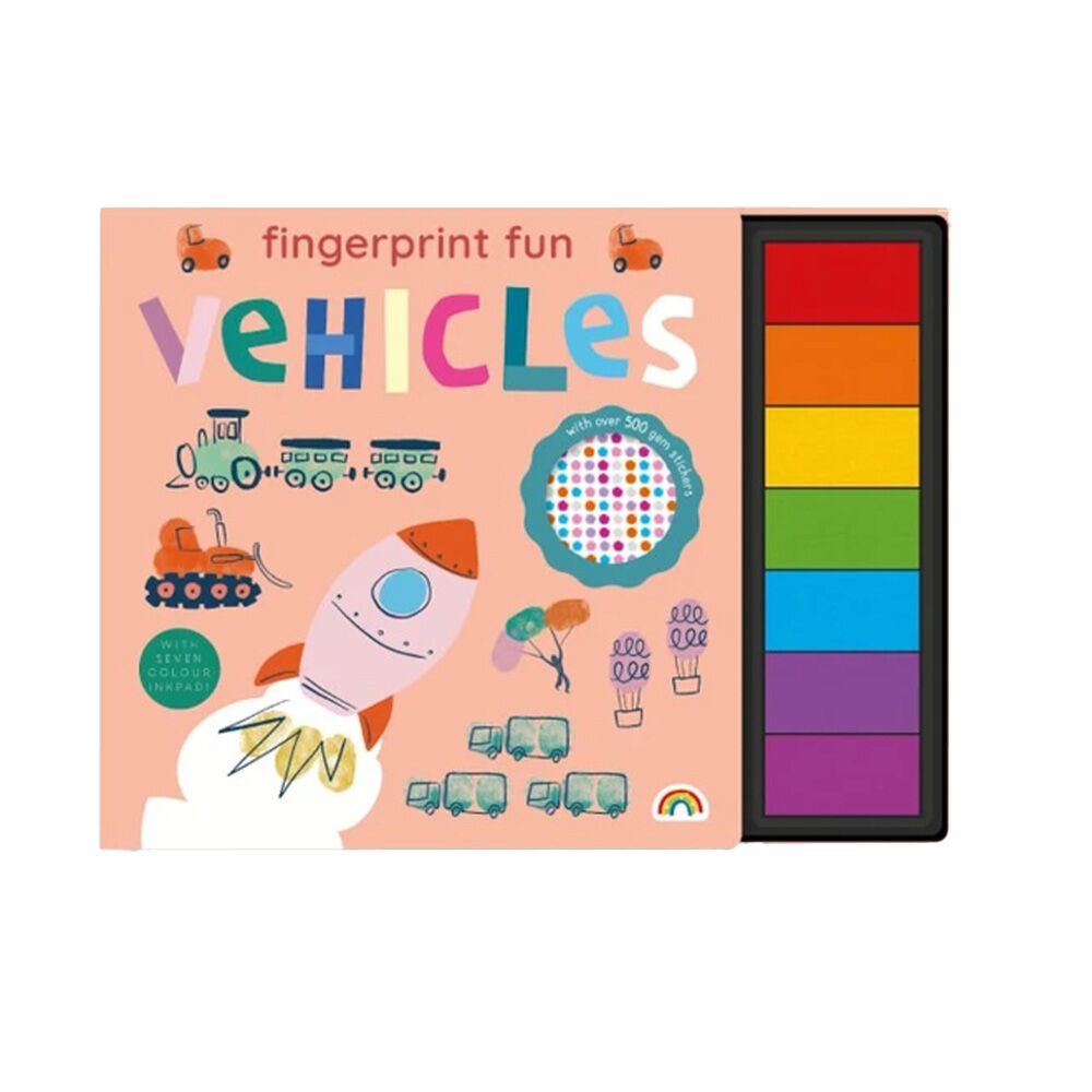 Really Decent Books Fingerprint Fun Vehicles Kids Activity Book 3y+