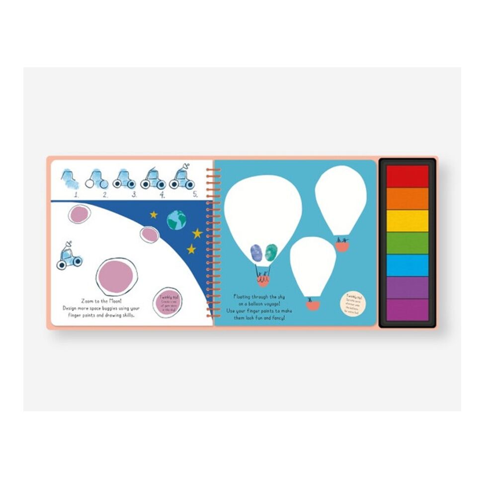 Really Decent Books Fingerprint Fun Vehicles Kids Activity Book 3y+