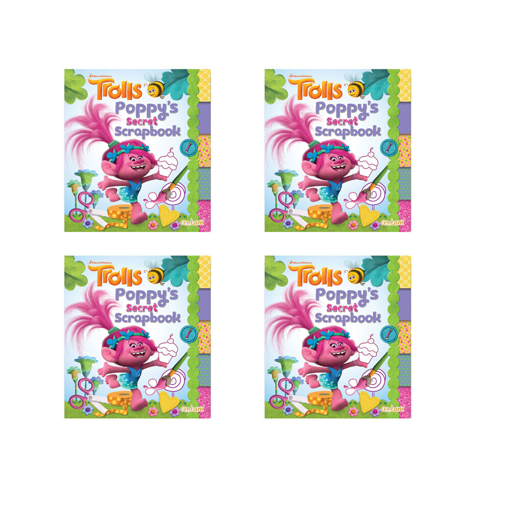 4PK Laughing Lobster Trolls Handbook Poppys Secret Scrapbook Creative Fun Book