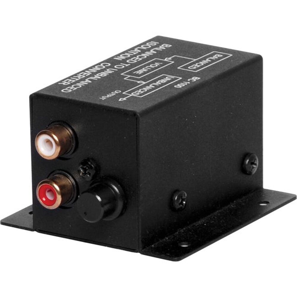 Redback RCA To XLR Converter Unbalanced Balanced Xlr Audio Signal Pro