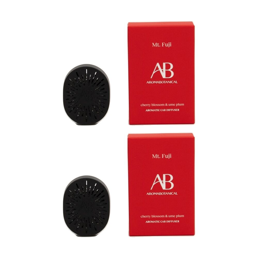 2PK Aromabotanical Mt Fuji Scented Car Fragrance Diffuser Fresh Scent