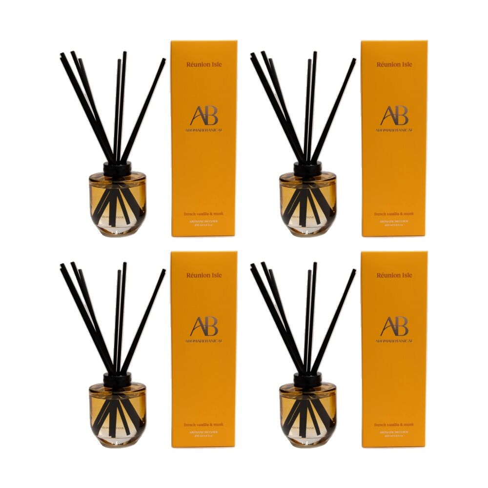 4PK Aromabotanical Reunion Isle 200ml Scented Home Fragrance Diffuser Luxury Scent