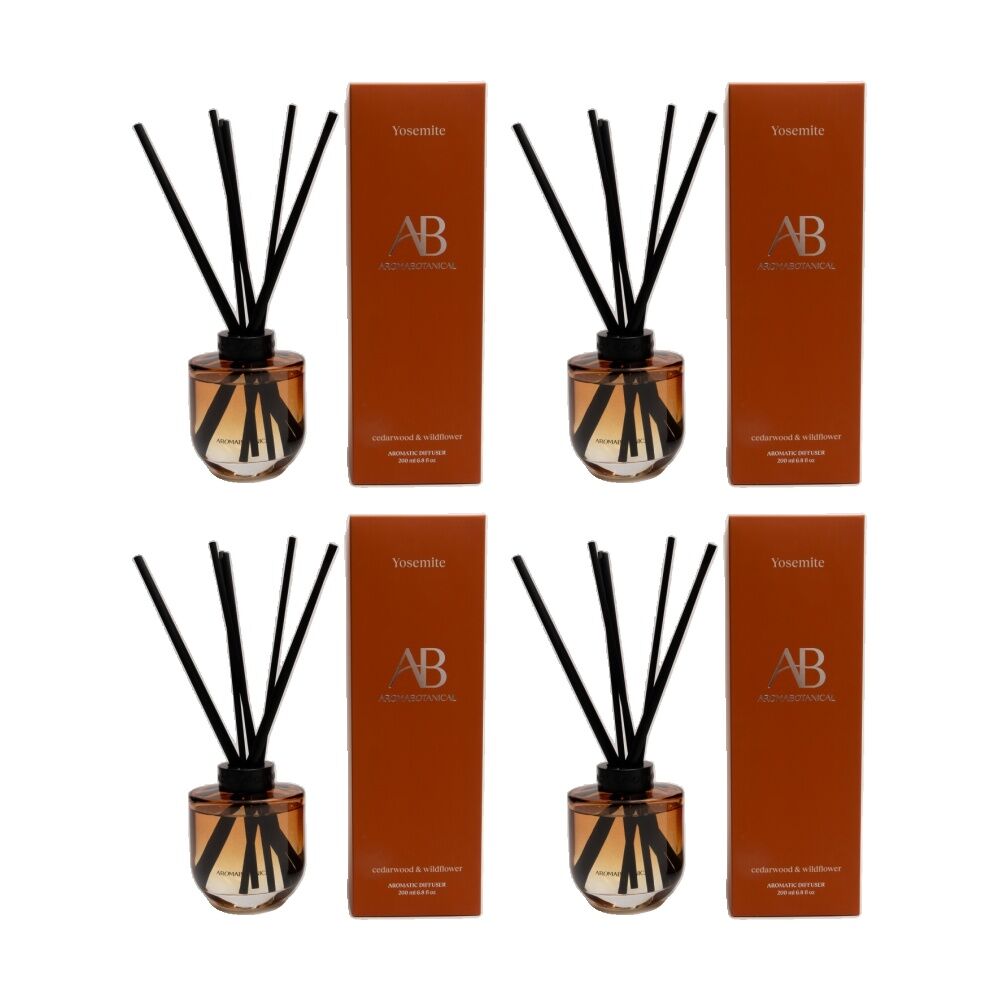 4PK Aromabotanical Yosemite 200ml Scented Home Fragrance Diffuser Citrus Scent