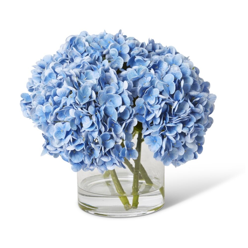 E Style Hydrangea Artificial Flower Arrangement Blue 36x36x28cm