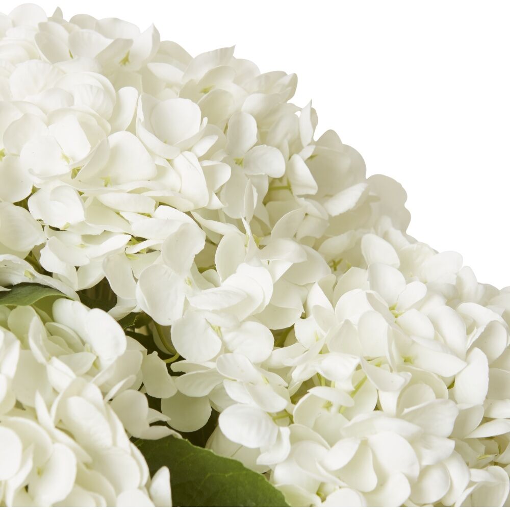 E Style Hydrangea Artificial Flower Arrangement White 36x36x28cm