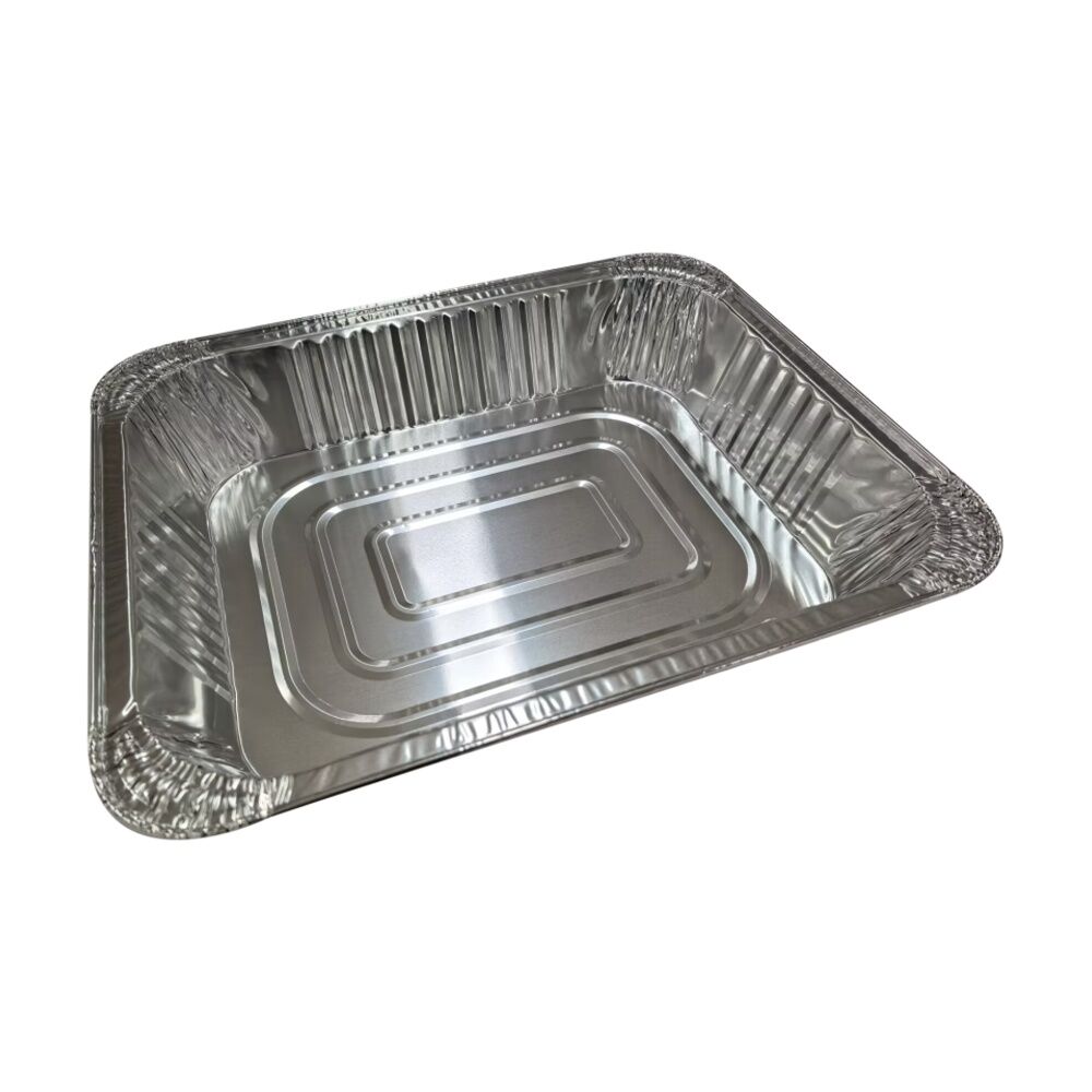12x 10pc Partyware Single Use Foil Tray Set Rectangular 320x250x60mm