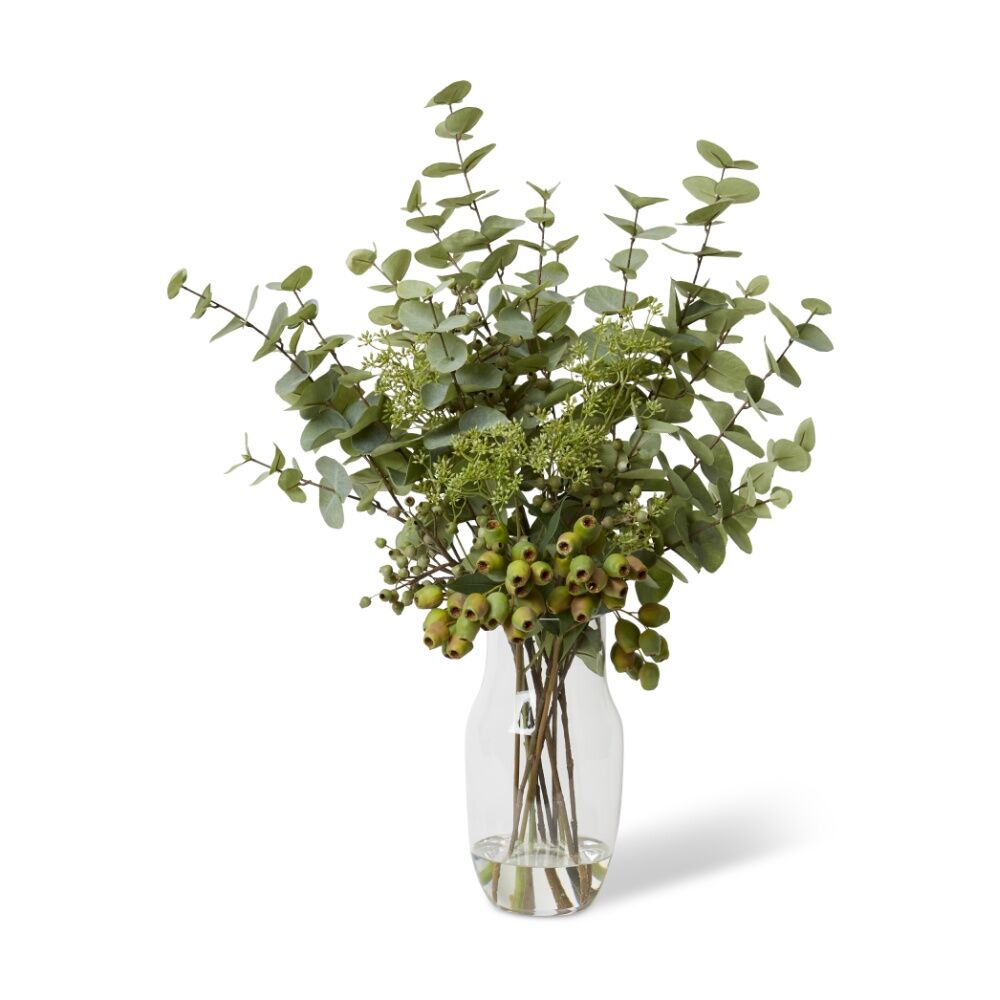 E Style Eucalyptus Dollar Seeding Spray Artificial Flower Arrangement 60x88cm