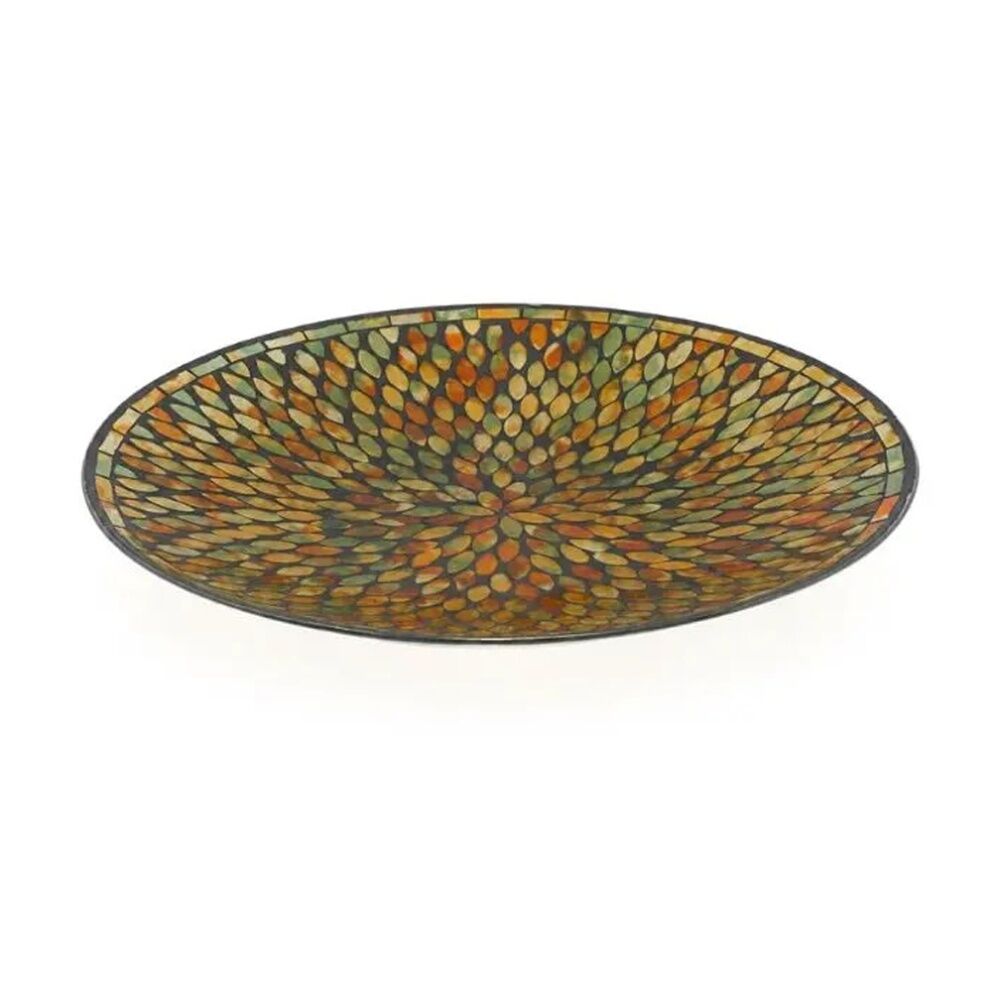 Bird Bath Bowl Mosaic Design Autumn Functional Garden Ornament