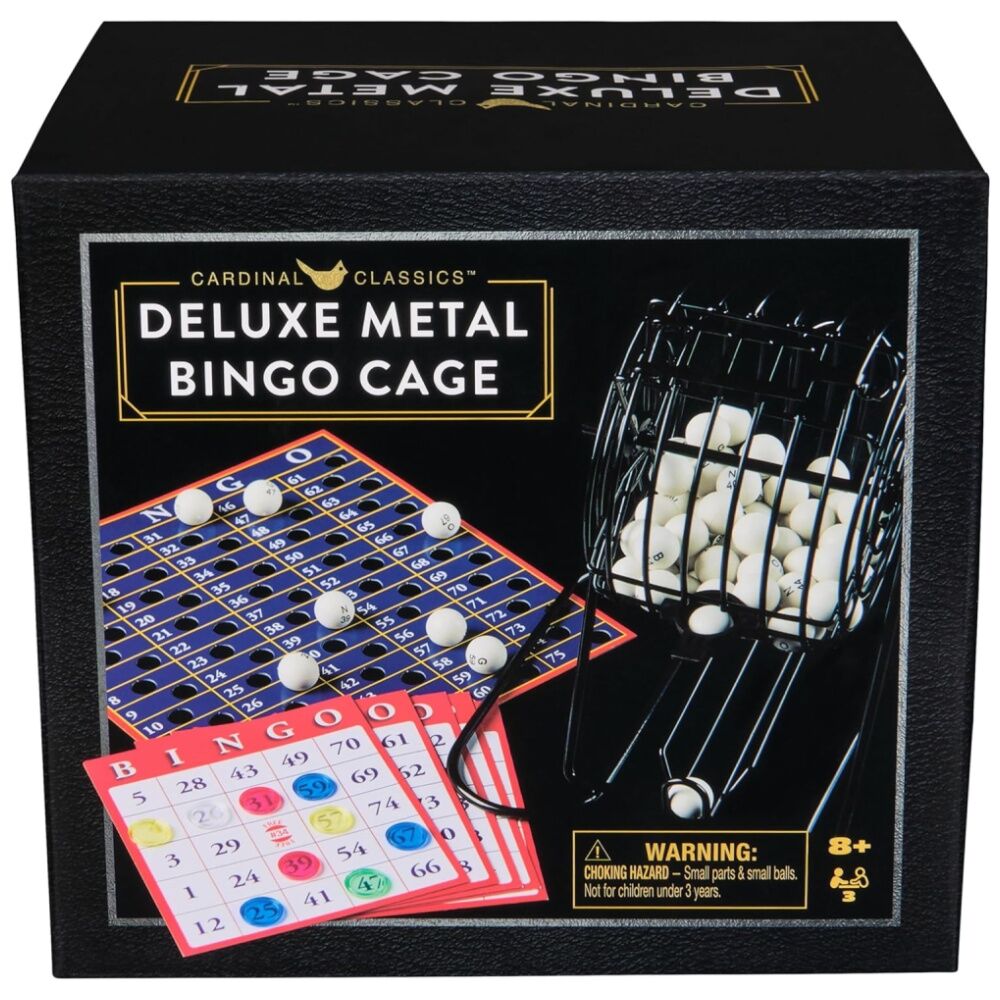 Cardinal Classic Deluxe Metal Cage Bingo Kids/Family Game 6y+