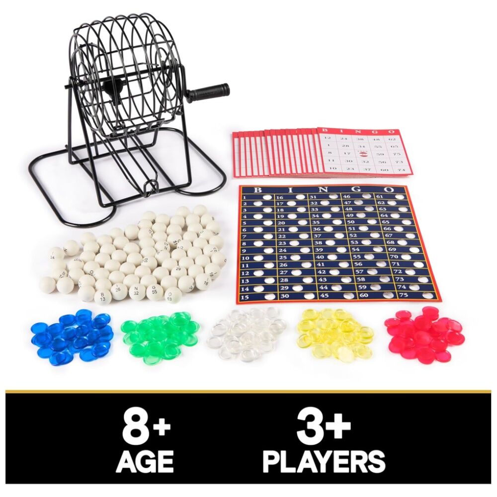 Cardinal Classic Deluxe Metal Cage Bingo Kids/Family Game 6y+