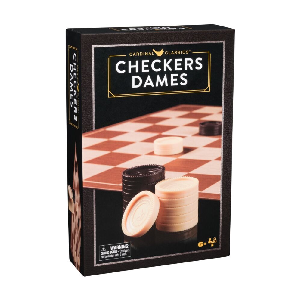Cardinal Classic Checkers Dames Kids/Family Board Game 6y+ 2 Players