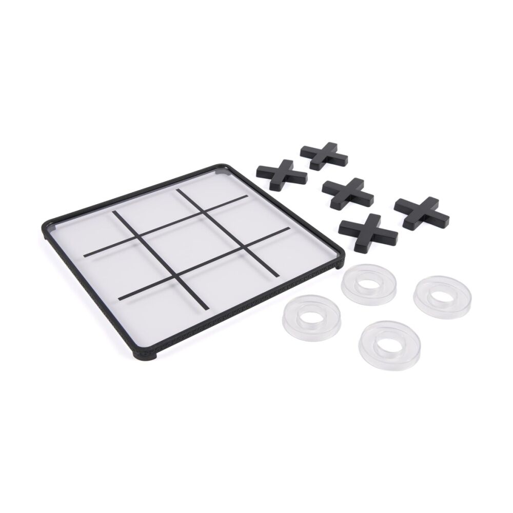 Cardinal Classic Tic Tac Toe Kids/Family Board Game W/ Glass 5y+