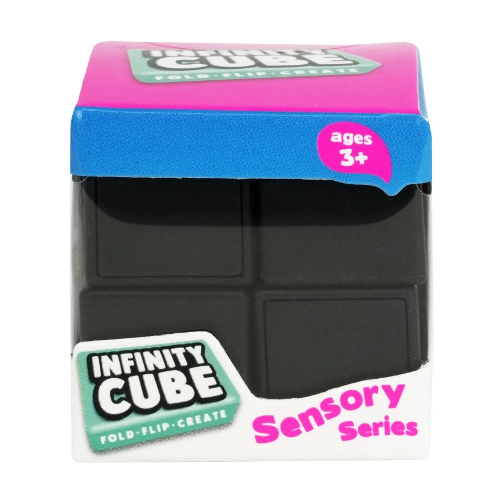 2PK Trend Hub Kids 5y+ Infinity Cube Ergonomic Sensory Fidget Toy Black