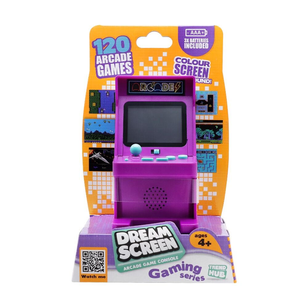 Trend Hub Kids 5y+ Dream Screen Retro Arcade Game Console Assorted