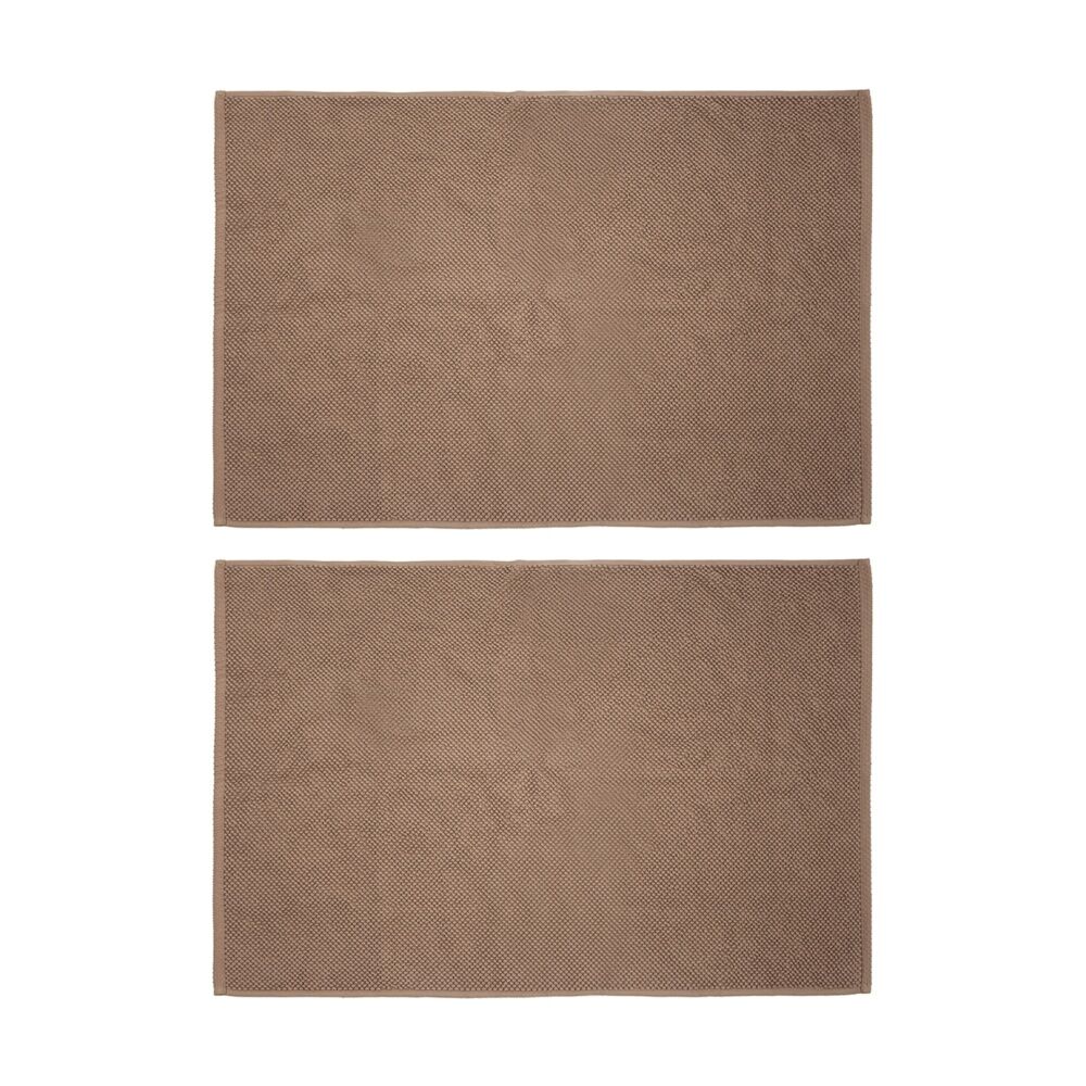2PK Bambury Angove 950gsm Soft Absorbent Cotton Bath Mat 50x80cm Pink
