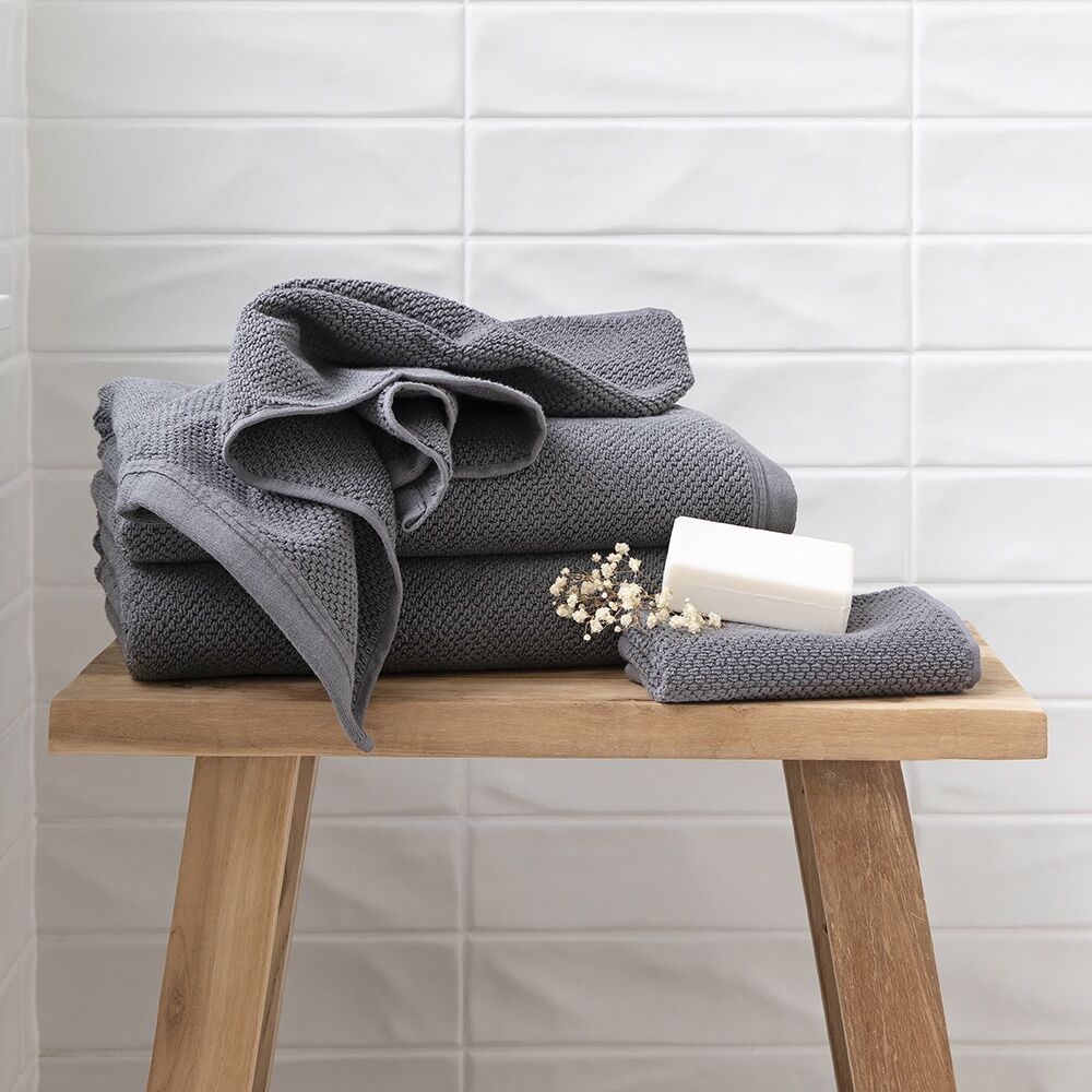 Bambury Angove 600gsm Soft Absorbent Cotton Hand Towel 40x70cm Grey