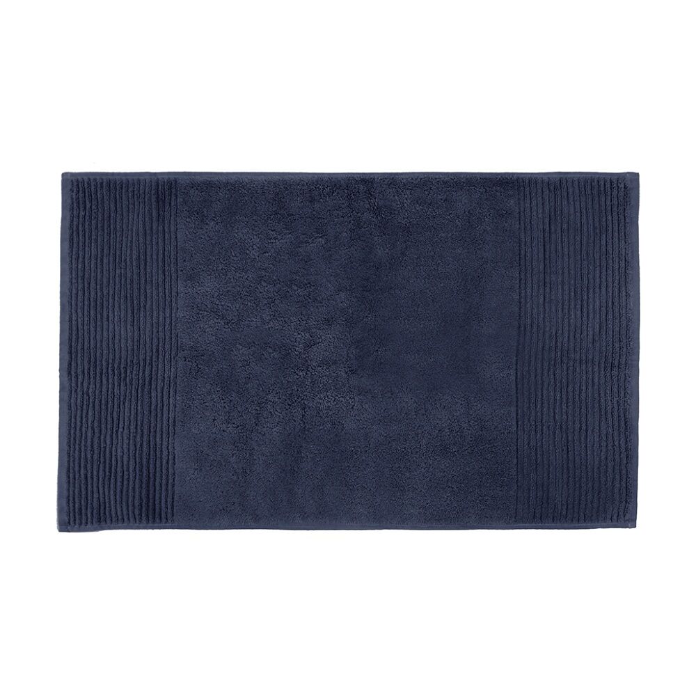 Bambury Elvire 800gsm Soft Absorbent Cotton Bath Mat 48x78cm Blue