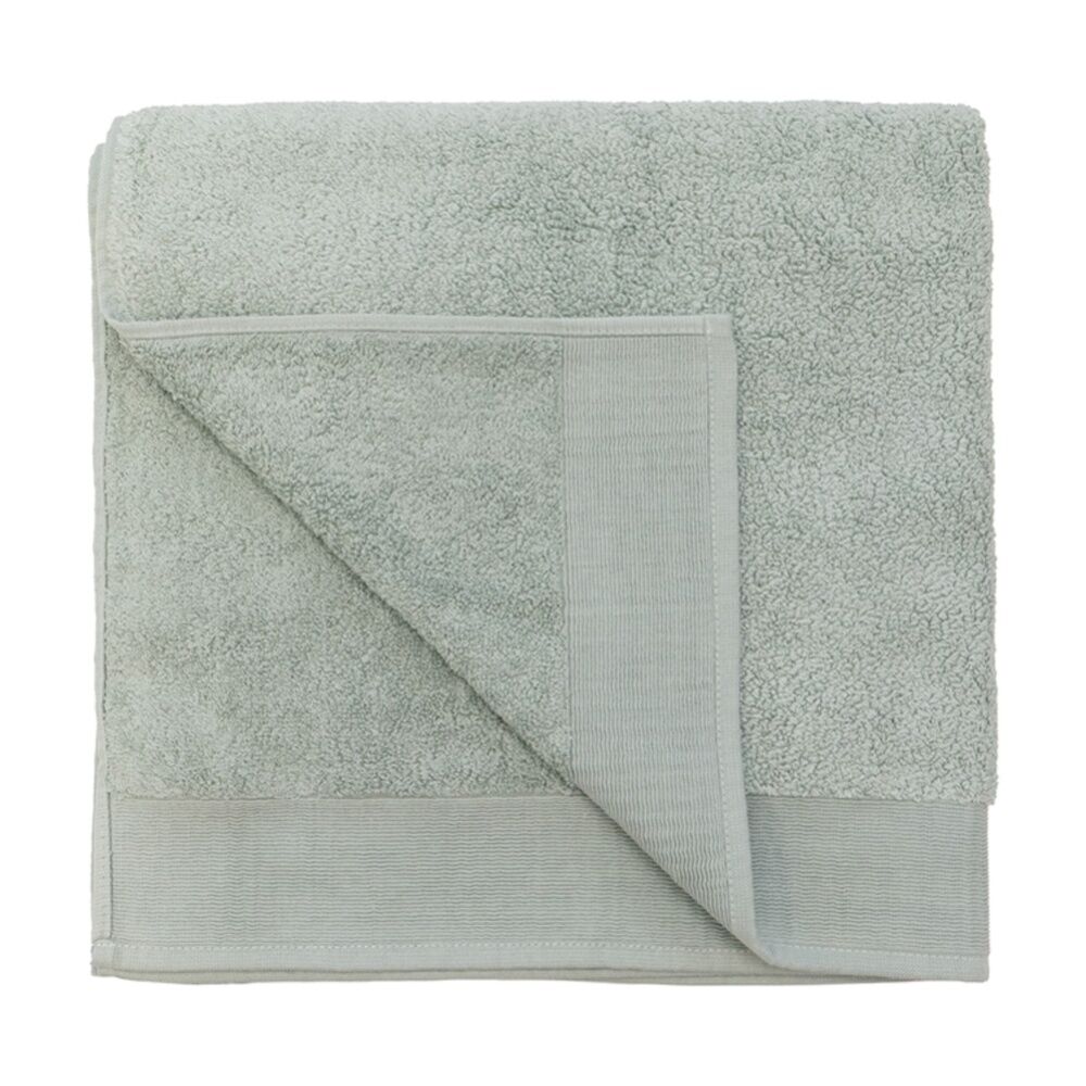 2PK Bambury Elvire 600gsm Soft Absorbent Cotton Bath Sheet 80x160cm Green
