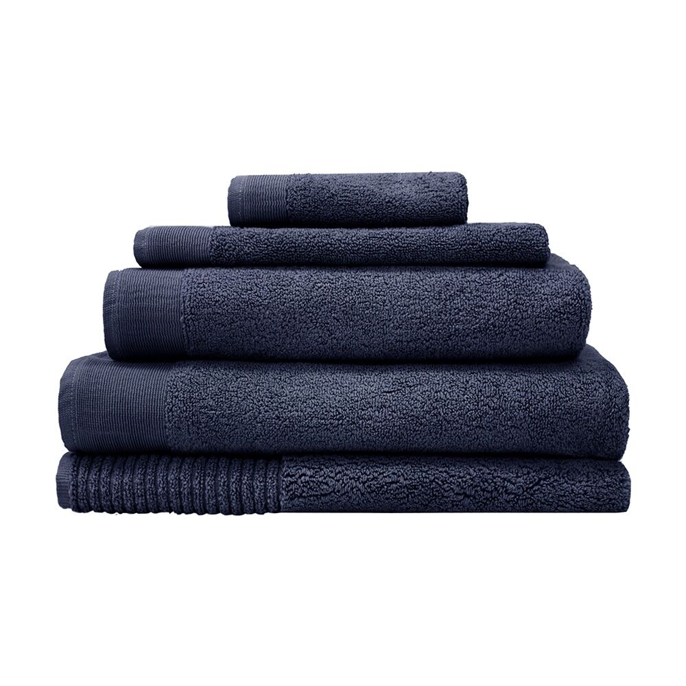 Bambury Elvire 600gsm Soft Absorbent Cotton Bath Towel 68x137cm Blue