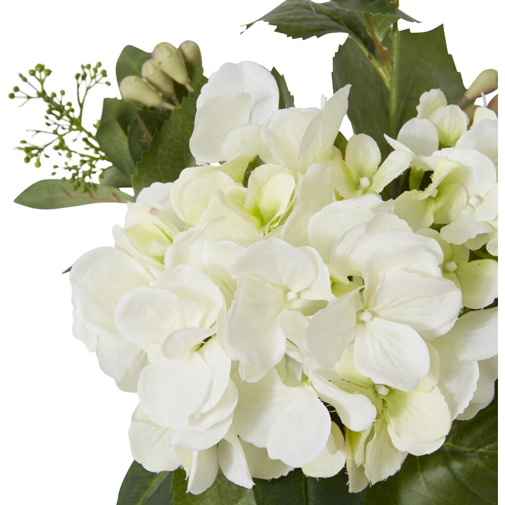 E Style Hydrangea Sadie Bouquet White Artificial Flowers 20x20x30cm