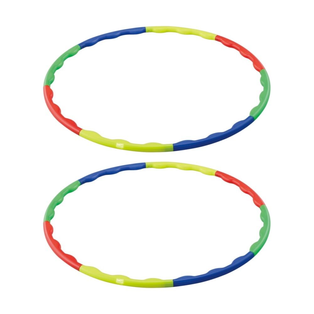 2PK Body Sculpture Hula Hoop For Abdominal & Back Exercise Multi Coloured 94cm
