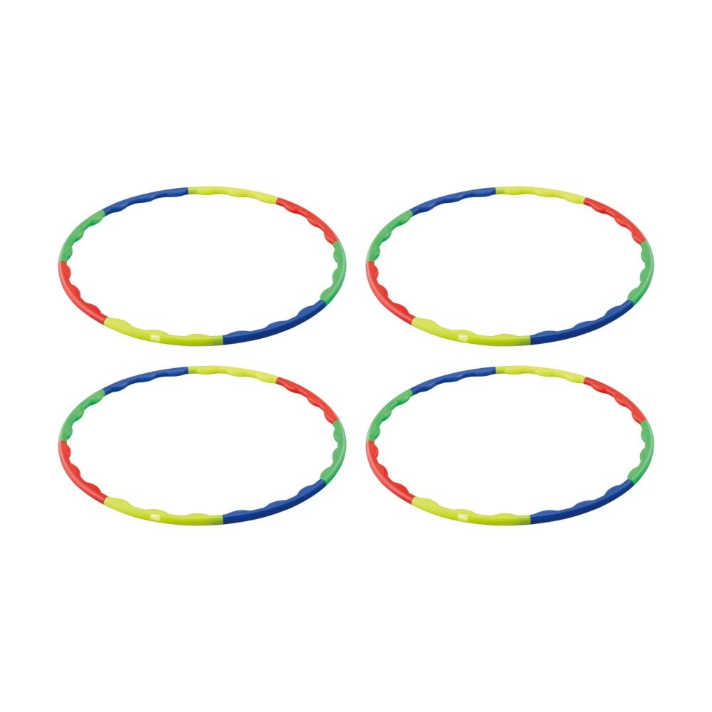 4PK Body Sculpture Hula Hoop For Abdominal & Back Exercise Multi Coloured 94cm