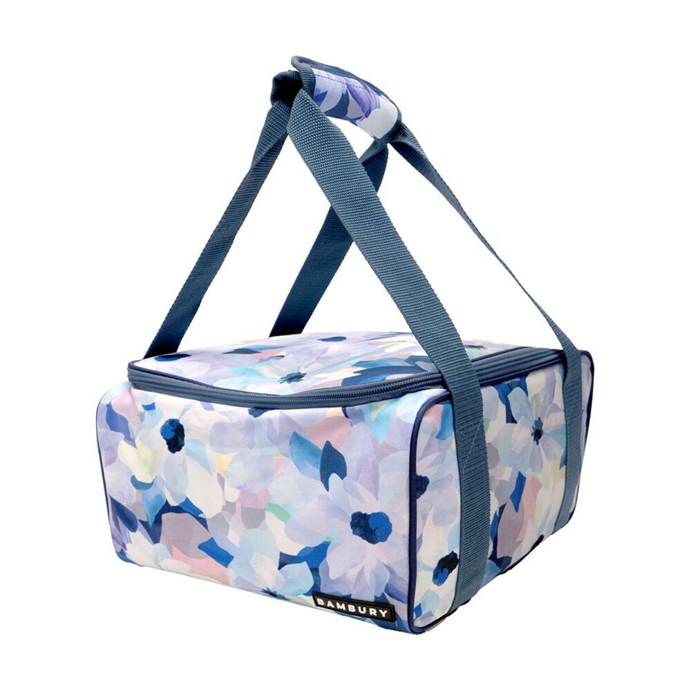 2PK Bambury Ambrosia Square Food Carrier Dish Transport Bag Spacious 30x30x18cm
